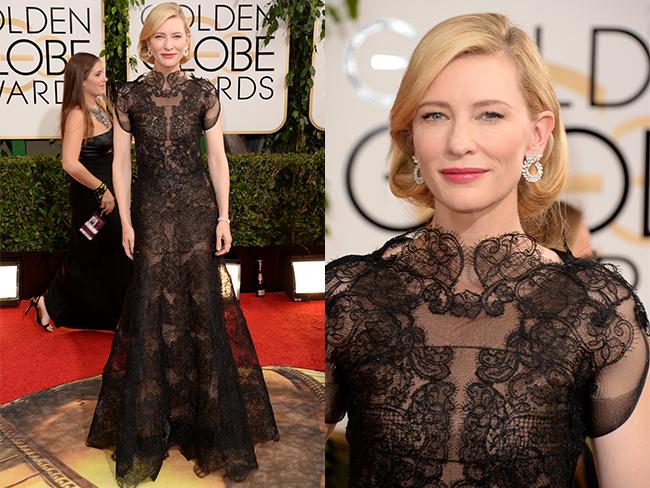 Golden Globes 2014 Red Carpet arrivals at the Beverly Hilton: Cate Blanchett. Picture: Getty