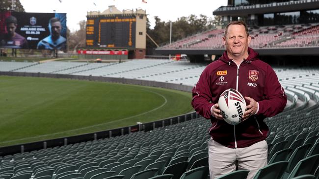 Queensland State of Origin Coach Kevin Walters at Adelaide Oval on Monday. Picture: Kelly Barnes/Getty Images)