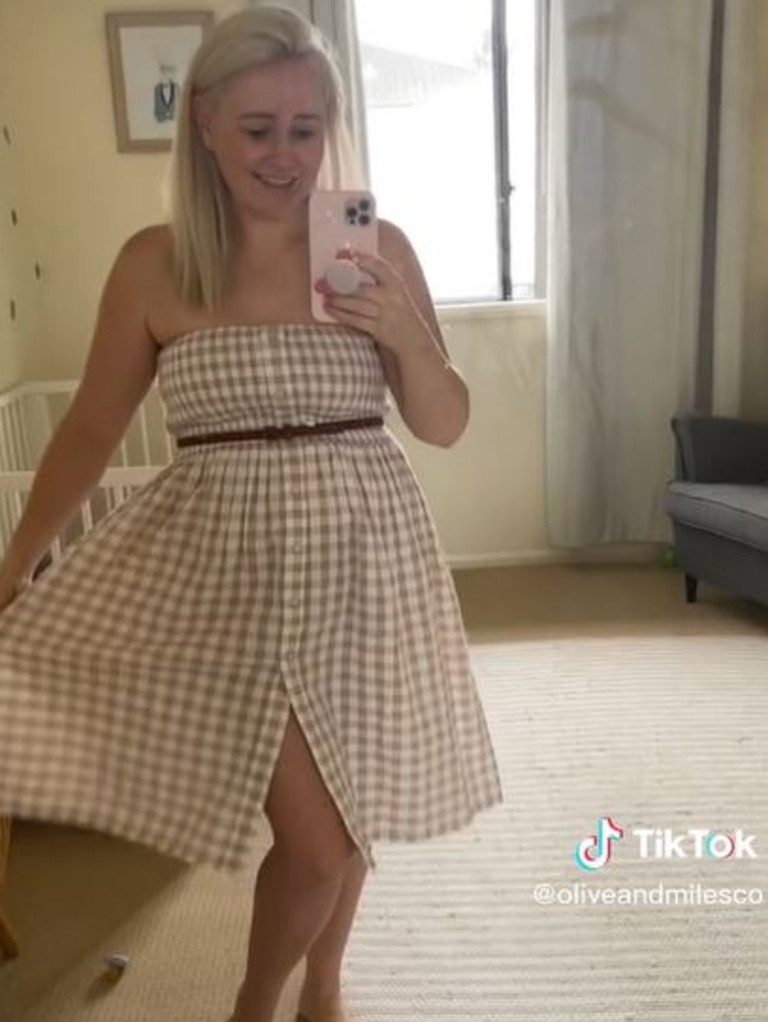 Kmart hack: Mum turns childrens' $20 dress into skirt for herself