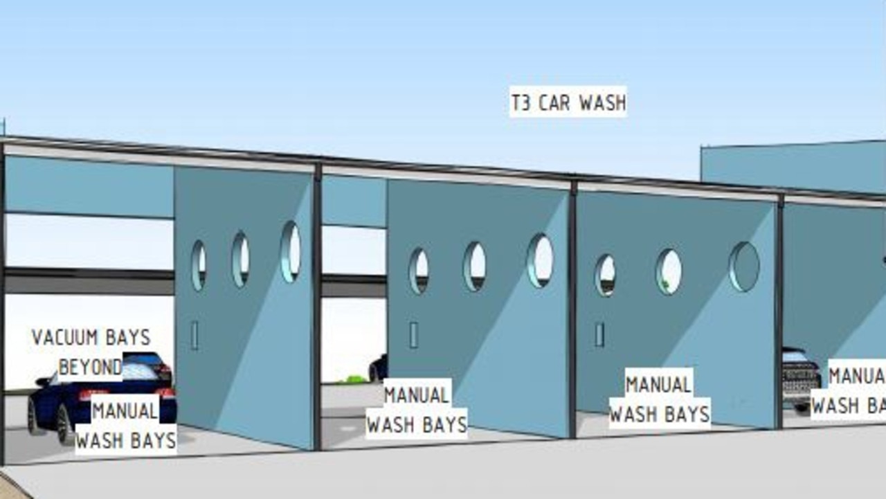 The development will include car and dog wash facilities.