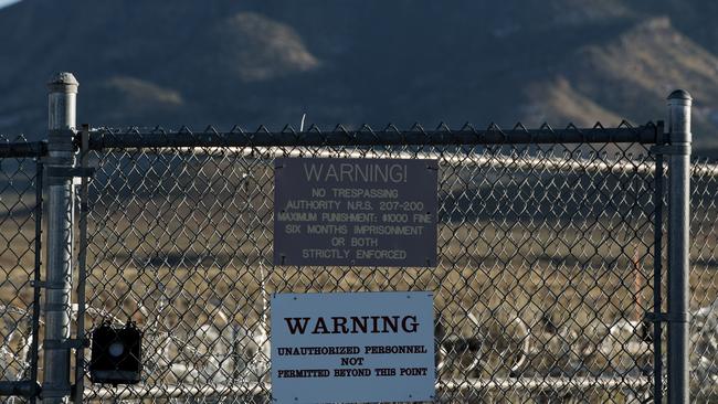 Area 51 in Nevada, US is secretive and heavily protected. Picture: Bridget Bennett / AFP.