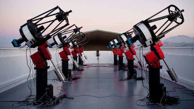The MEarth-South telescope array comprises of eight telescopes on Cerro Tololo in Chile and searches for planets by monitoring the brightness of nearby, small stars.