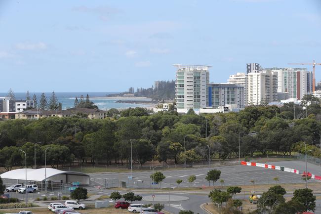 First look inside the Rydges Airport hotel at Coolangatta.Rooftop views to the south. Picture Glenn Hampson