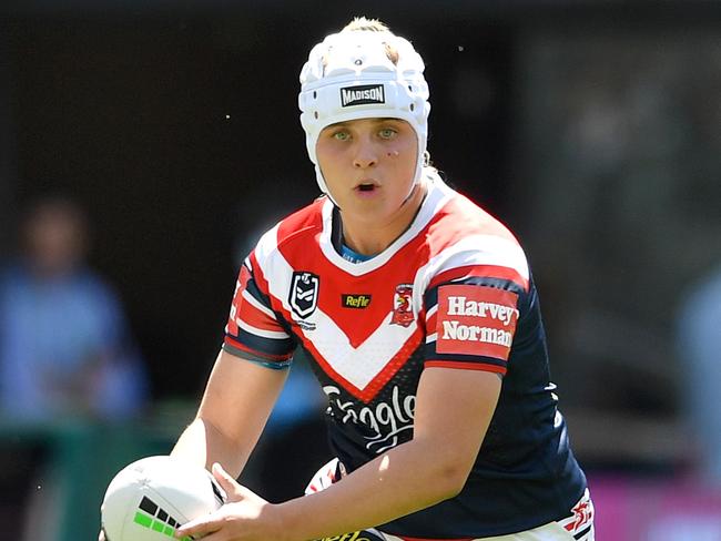 Hannah Southwell. 2020 NRLW Round 02 - New Zealand Warriors Women v Sydney Roosters Women, Bankwest Stadium, 2020-10-10. Digital image by Gregg Porteous � NRL Photos