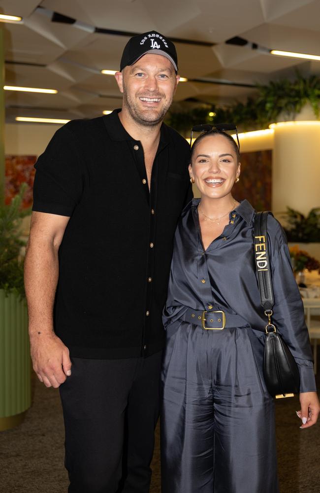 Tom Bellchambers and Olympia Valance. Picture: Fiona Hamilton