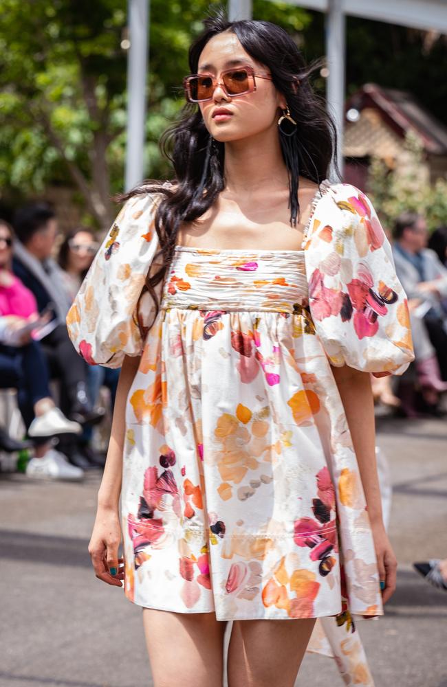 Summer style inspo from Aje at the Vogue Australia-hosted Melbourne Fashion Week runway show. Picture: Vogue Australia