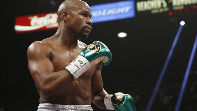 Floyd Mayweather Jr. in action.