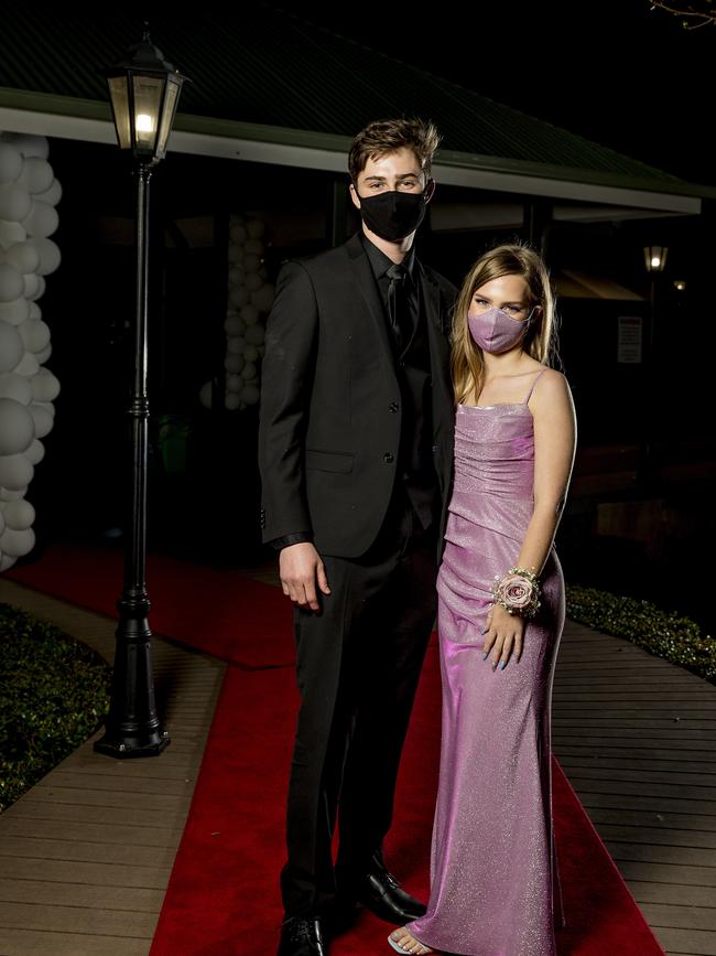 Formal for year 12 students from Emmanuel College. Christine Nortje and Mitchell Mcgain . Picture: Jerad Williams