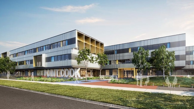 An artist's impression of Point Cook Senior Secondary School. Picture: Victorian School Building Authority