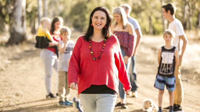 Sallee Zanardi, 47, is the Tasmanian Barnados Mother of The Year. Picture: EDDIE SAFARIK