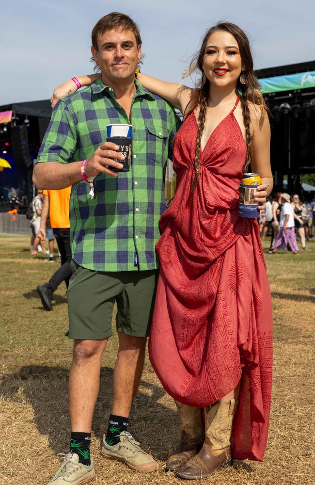 Brady Whitehouse and Casey Rodger at the Bass in the Grass 2025. Picture: Pema Tamang Pakhrin