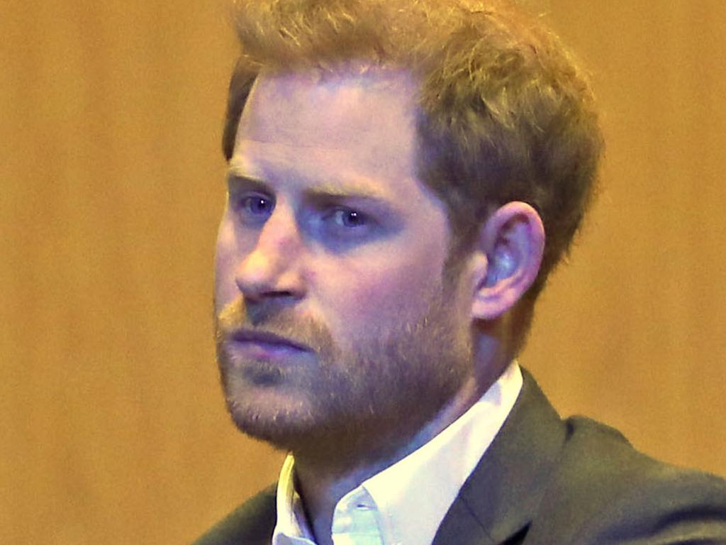 Harry has been back in the UK for a few days, and hasn’t been looking happy about it. Picture: Andrew Milligan/AFP