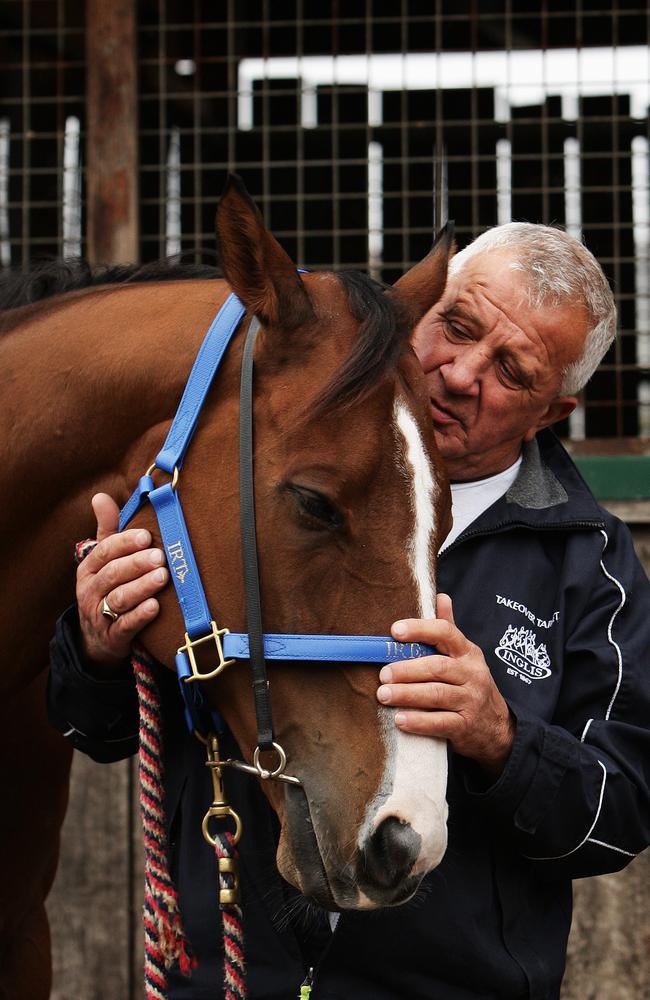 Joe Janiak with racing’s accidental hero, Takeover Target.