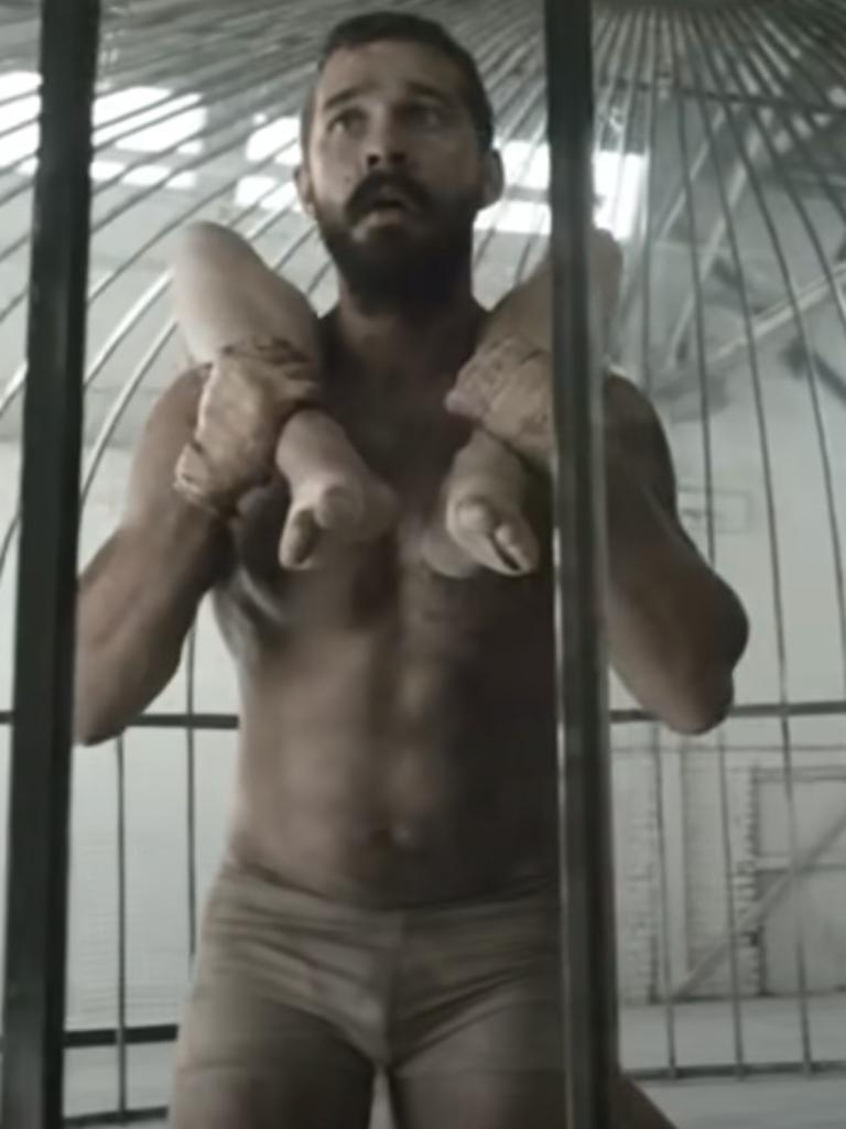 In the music video for Sia’s Elastic Heart in 2015.
