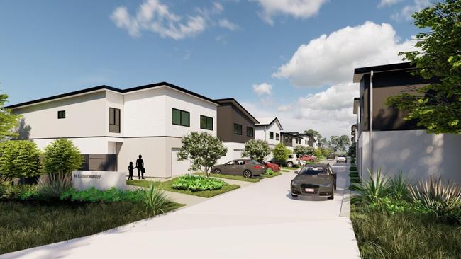 Sherlock Construction Homes has lodged a DA for 36 townhouses. Picture: City of Moreton Bay/DA Tracker