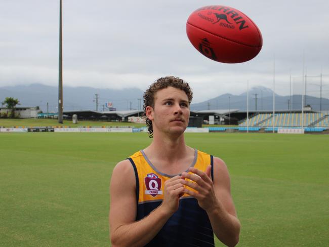 Gun midfielder and vice-captain Josh Welsford has re-signed for the Manunda Hawks for season 2025. Picture: Jake Garland