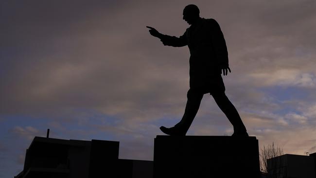 Kennedy’s statue looms large over Waverley Park. Picture: AAP