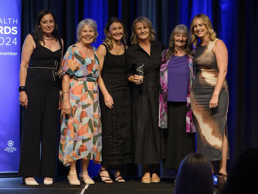 CALHN CEO Emma McCahon and members of the Palliative Care team Karen Crossman, Saraid Tomlinson, Sharyn White, Carol Guidera and Kelly Barnett. Picture: Supplied