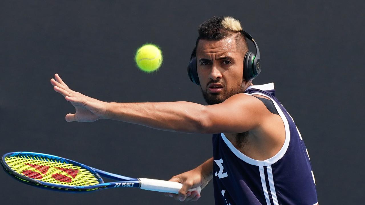Nick Kyrgios ahead of the Australian Open. Photo: AAP Image/Scott Barbour) NO ARCHIVING