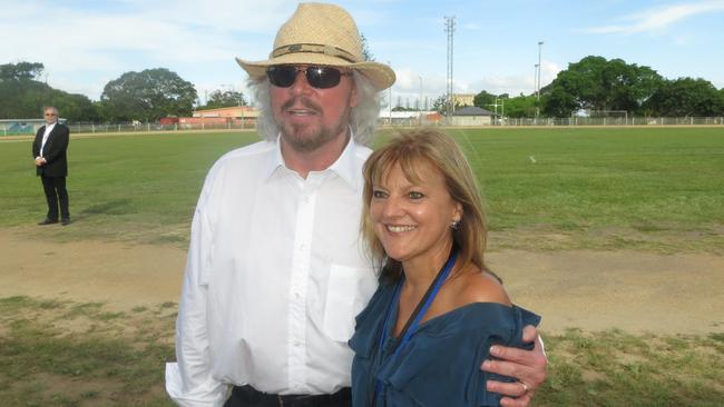 Donna Gates and Barry Gibbs of the Bee Gees