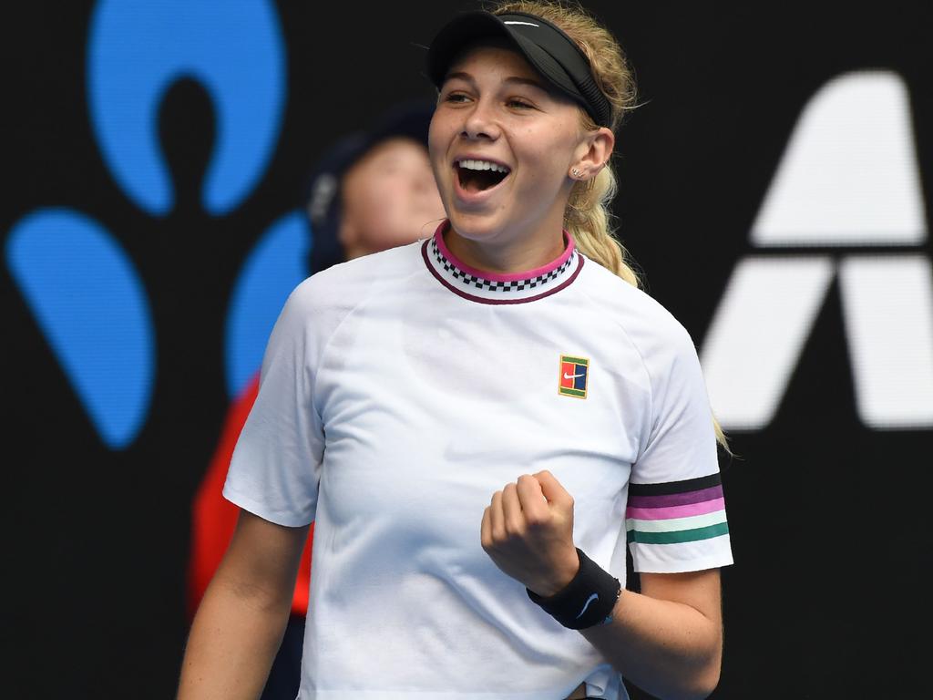 Amanda Anisimova at the Australian Open