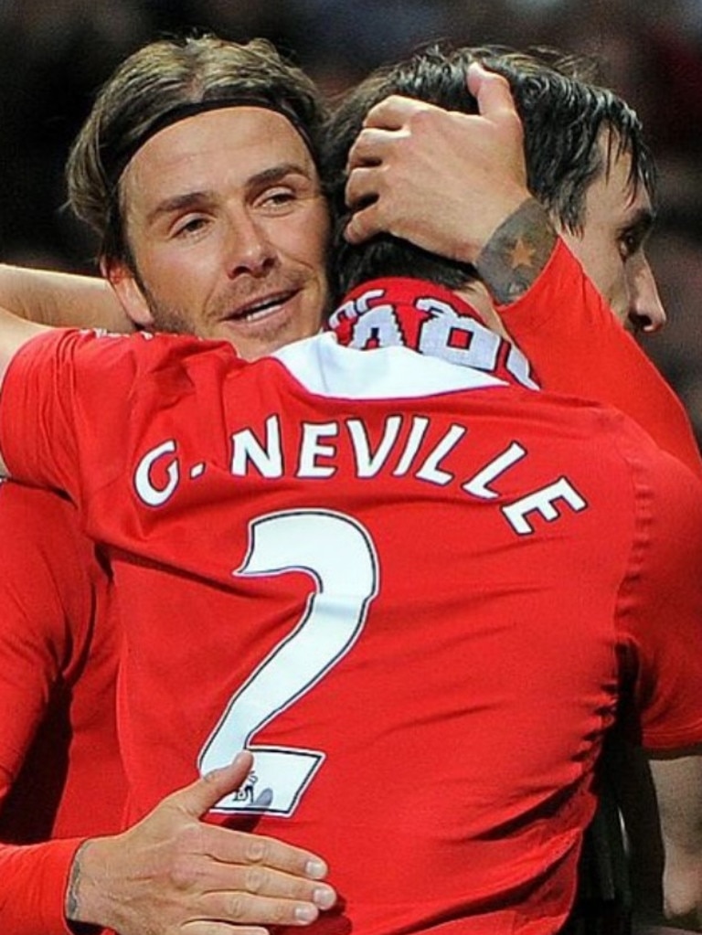 Gary Neville was also in attendance, the pair have been close since their playing days together. Photo: Instagram