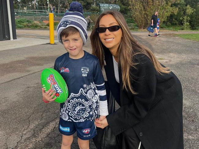 Henley Bartel with proud mum, Nadia. Picture: Instagram