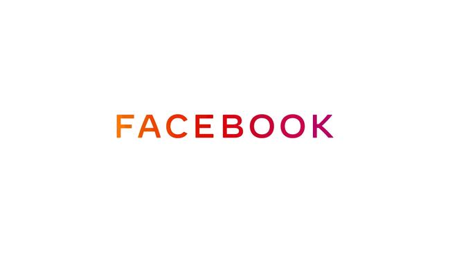 The new company logo for Facebook