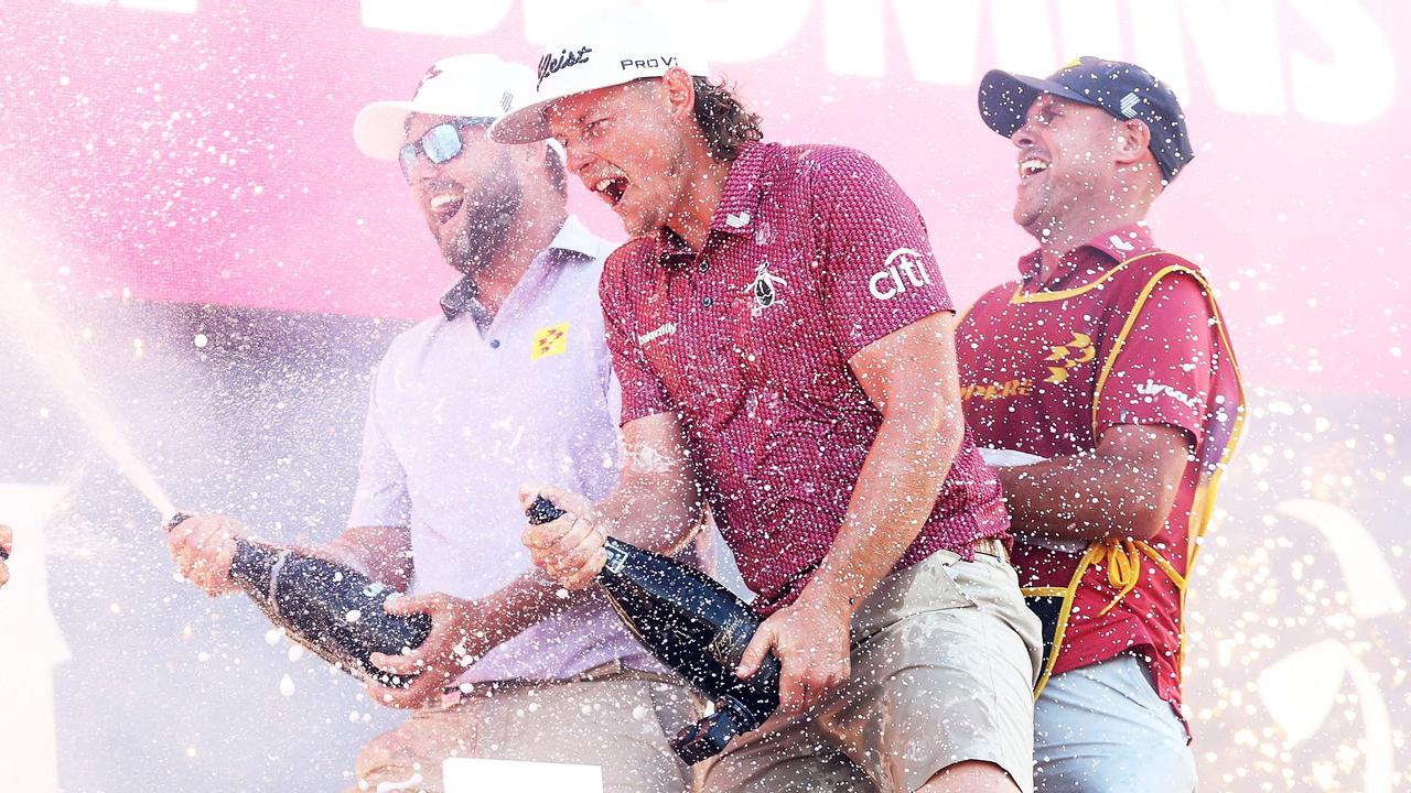 Cameron Smith and his Ripper GC teammates celebrate dual titles in New Jersey. Picture: \Mike Stobe / Getty Images North America