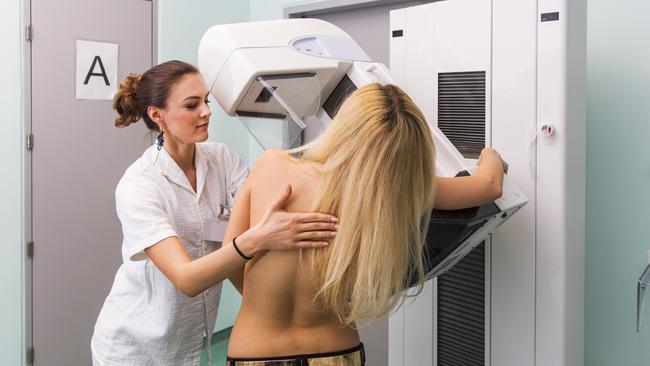 Mammograms plummeted during COVID-19. Picture: iStock