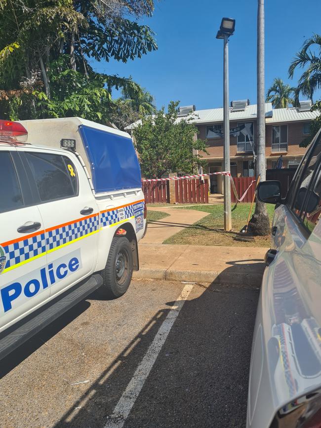 Police are still on the scene almost 24 hours after a woman was found dead in “suspicious” circumstances in her Coconut Grove apartment. Picture: Thomas Morgan