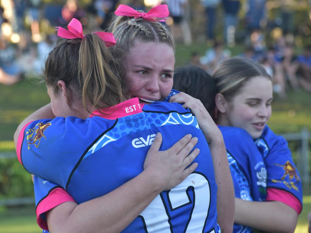 Rocky Junior League grand finals, under-17 girls, Rockhampton Tigers versus Norths, Rugby Park, on June 8, 2024.