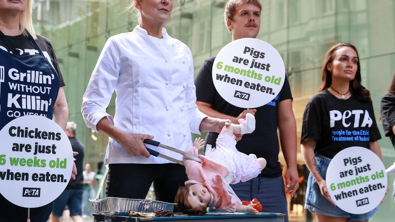 PETA says billions of animals are slaughtered to feed Australia’s population each year. Picture: NCA NewsWire / Justin Lloyd