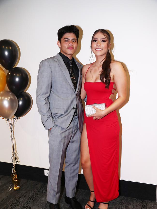 Ryan Twigg and Isabel Vega at Trinity Lutheran College formal at Gold Coast Convention and Exhibition Centre. Photograph : Jason O'Brien