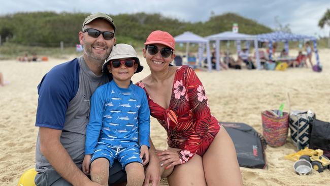 Chris Muller and Johanna Rincon with Nicholas. Photo: Asa Andersen.