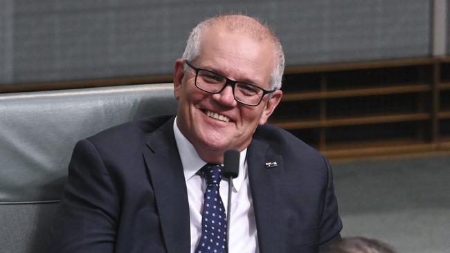 CANBERRA, AUSTRALIA, NewsWire Photos. NOVEMBER 28, 2023: Scott Morrison during Question Time at Parliament House in Canberra. Picture: NCA NewsWire / Martin Ollman