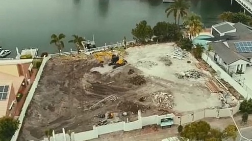 The development site at Runaway Bay on the Gold Coast.