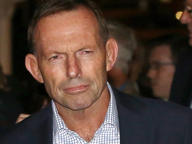 Tony Abbott as he leaves the liberal convention at Rosehill Gardens, Rosehill, Sunday, July 23, 2017. Photo by Damian Shaw