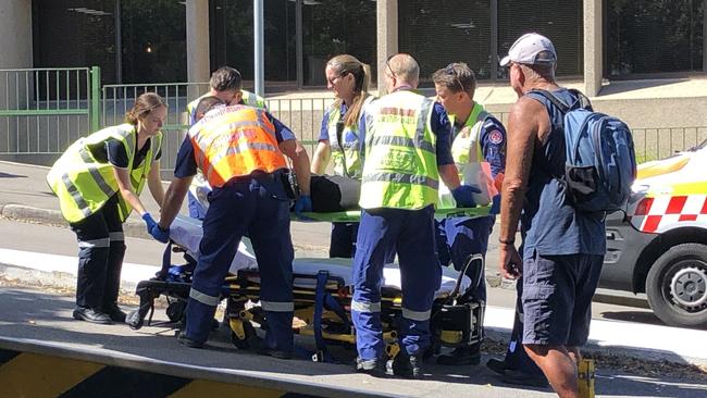 Passer bys came to the womans aid before paramedics arrived. Picture: Amy Ziniak