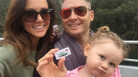 The Clarkes with their daughter Kelsey Lee. Picture: Supplied