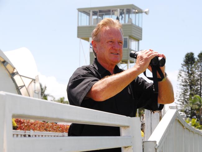 ormer jockey Geoff Lane at The Gold Coast Turf Club.