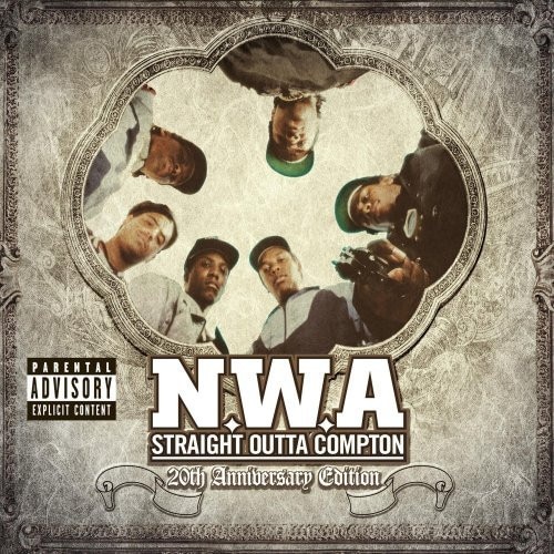 CD album cover of "Straight Outta Compton: 20th Anniversary Edition".