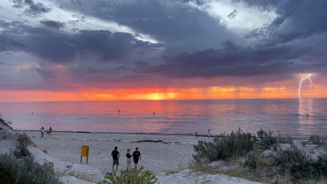 Lightning over Semaphore. Photo Tristan Willes