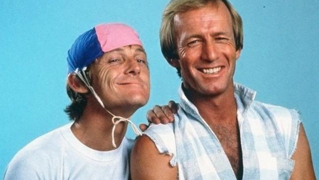 John Cornell as Strop with Paul Hogan. Picture Supplied