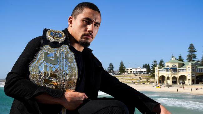 Robert Whittaker has officially become the UFC middleweight champion. (Photo by Daniel Carson/Getty Images)