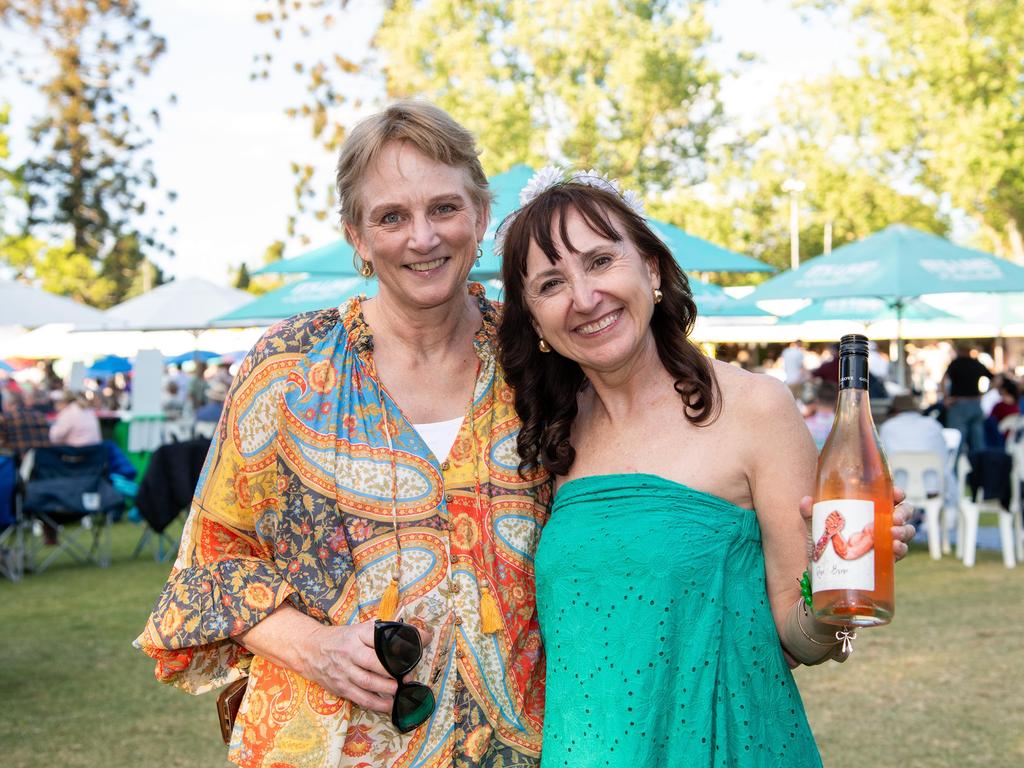 Megan Neilson (left) and Tamara Saxton at the Toowoomba Carnival of Flowers Festival of Food and Wine, Sunday, September 15, 2024. Picture: Bev Lacey