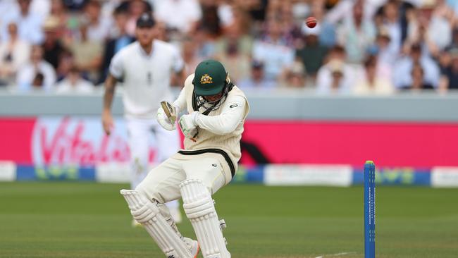 England have been working over the Australian batsmen with bouncers. Picture: Getty