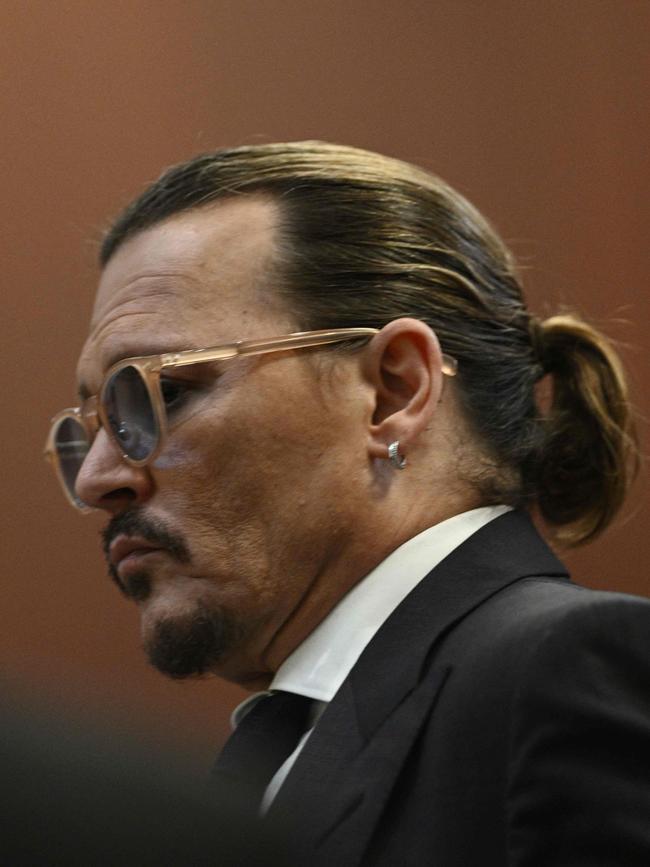 Depp has reportedly refused to look at his ex-wife during the trial. Picture: Brendan Smialowski/Pool/AFP