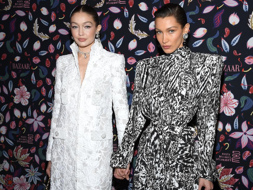 Bella Hadid Wears Sheer Dress with a Dagger for Vivienne