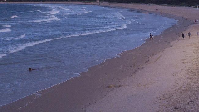 There has been a close call at a Gold Coast beach.